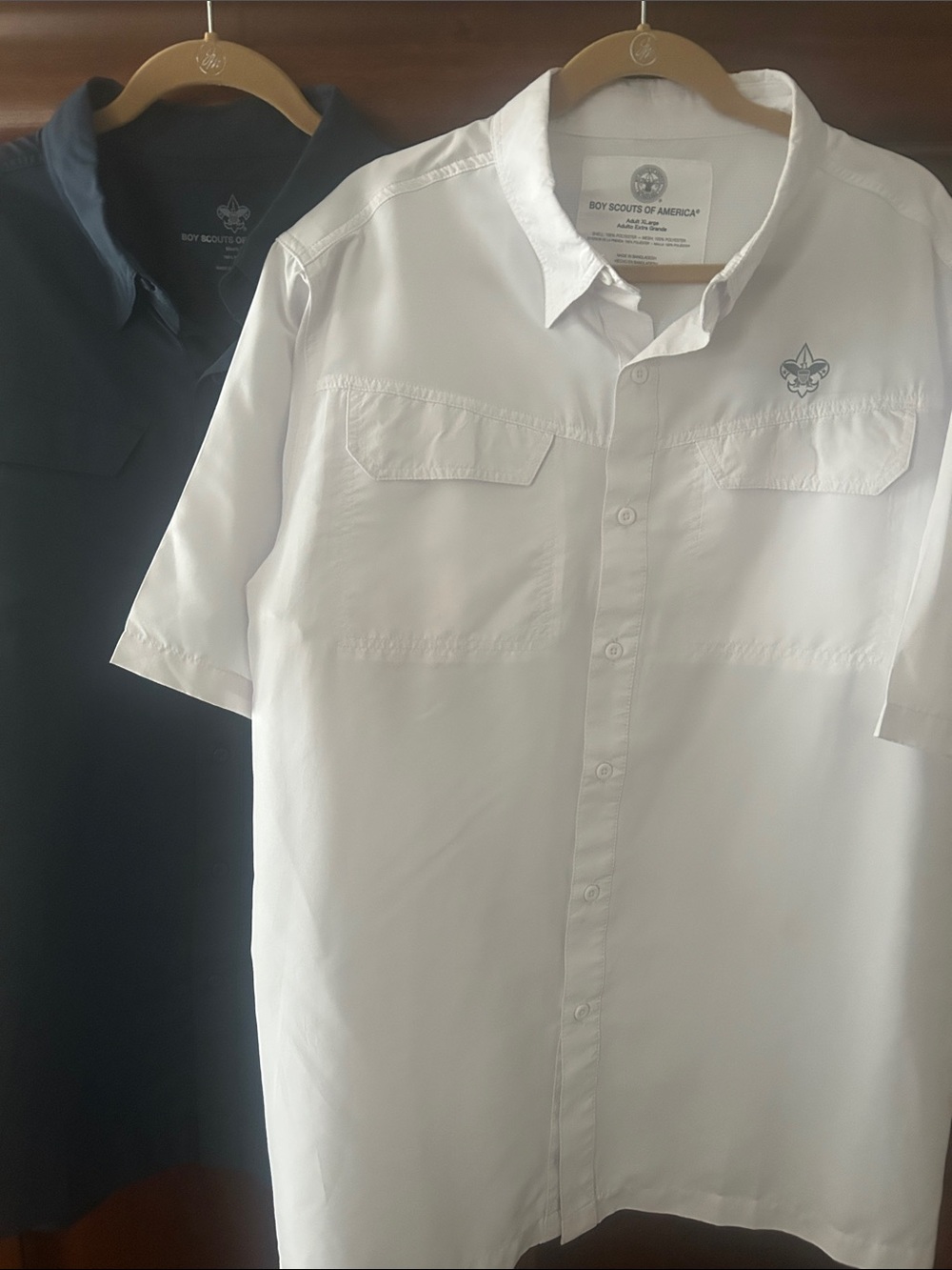 Men’s BSA short-Sleeve Casual Button-Down Shirts- Set of 2 . Size XL